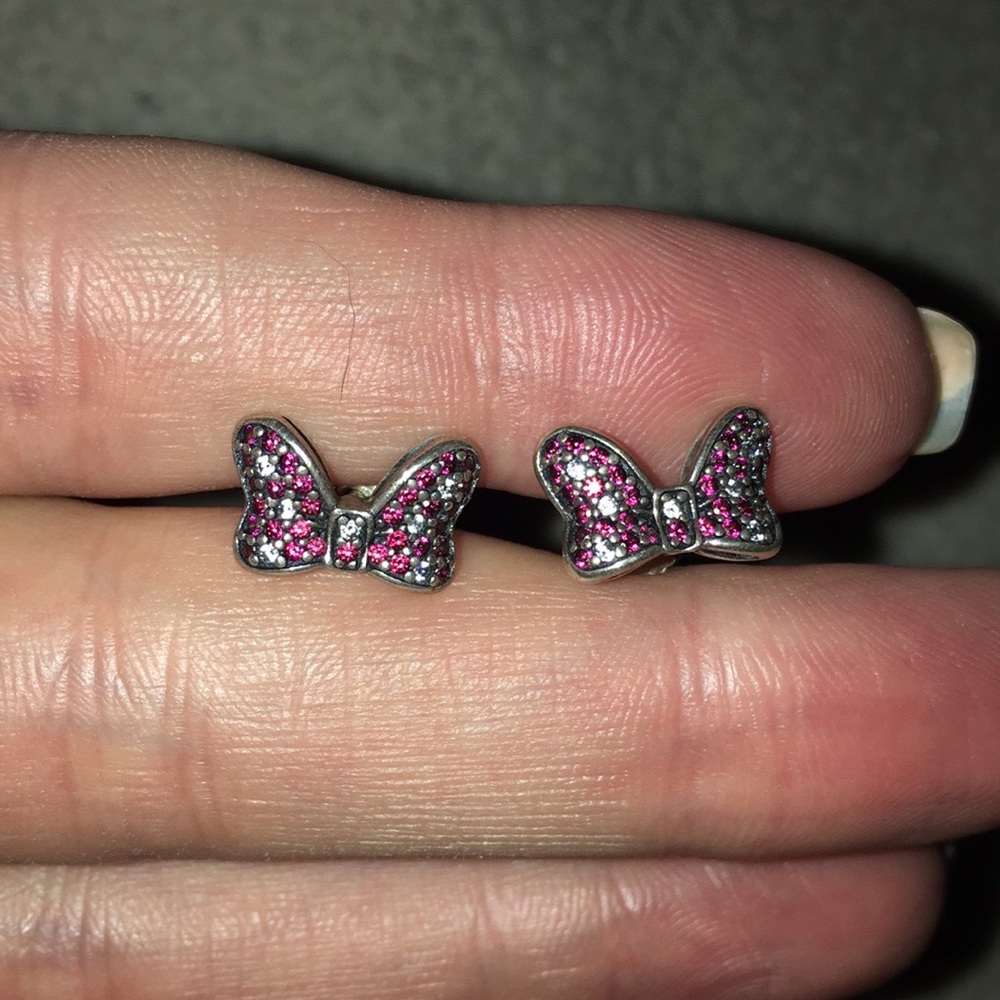 Pandora Minnie Bow Earrings
